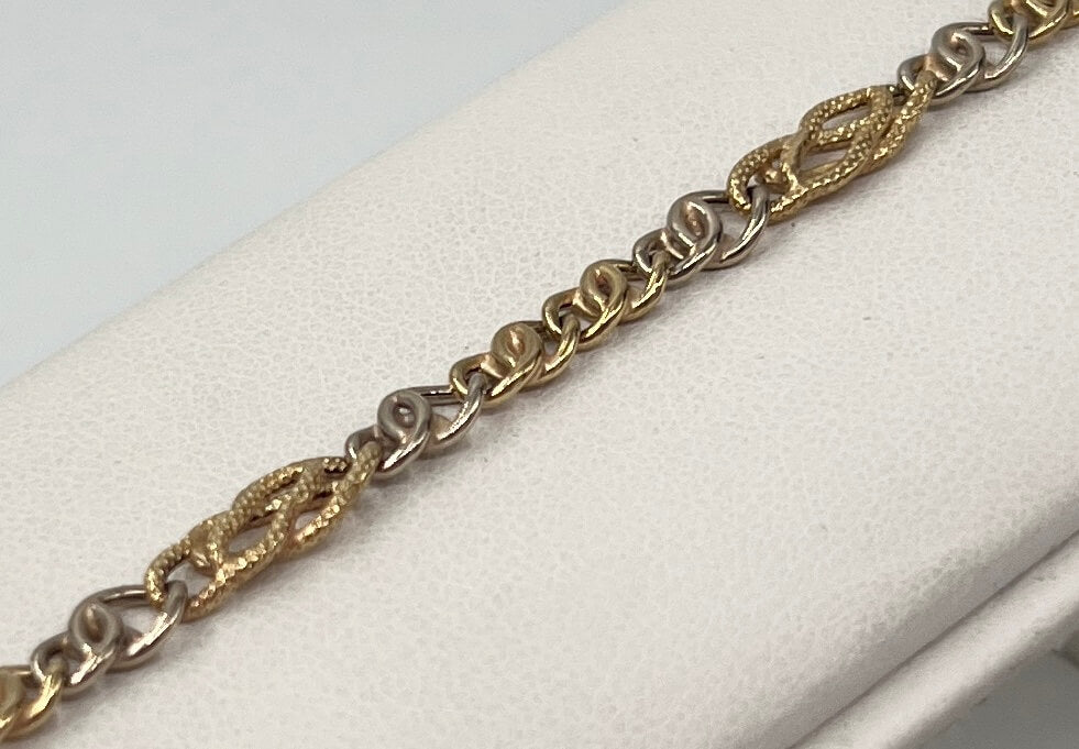 BRACCIALE 18 KT BICOLOR