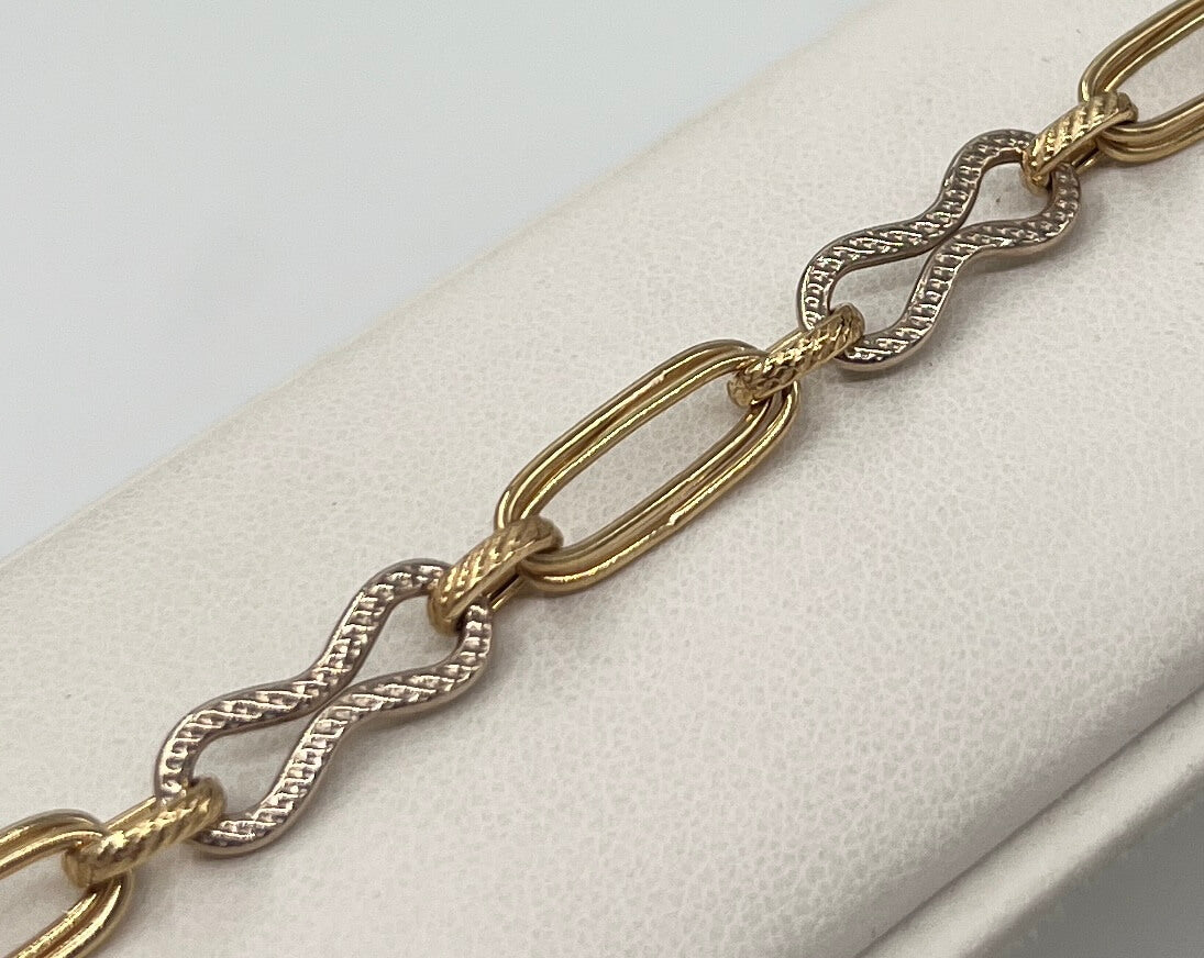 BRACCIALE 18 KT BICOLOR