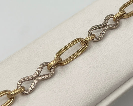 BRACCIALE 18 KT BICOLOR