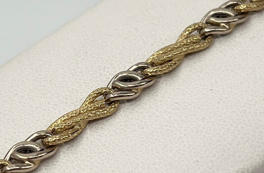 BRACCIALE 18 KT BICOLOR