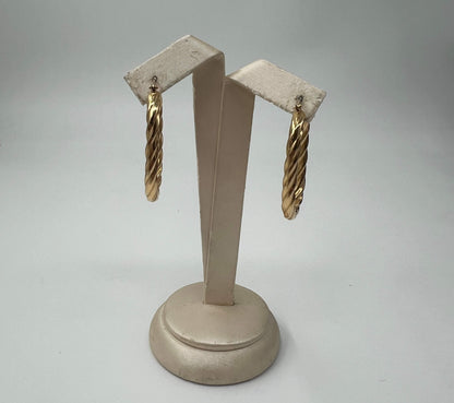 COPPIA DI ORECCHINI ORO 18KT GIALLO