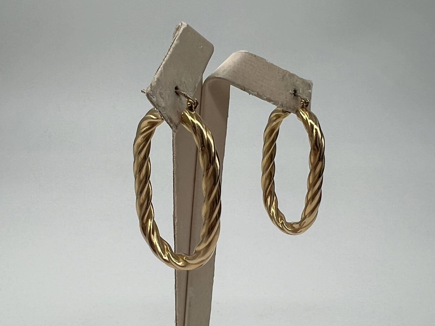 COPPIA DI ORECCHINI ORO 18KT GIALLO