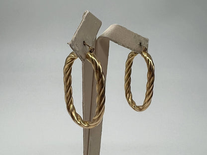 COPPIA DI ORECCHINI ORO 18KT GIALLO