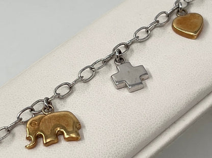 BRACCIALE 18 KT BICOLOR