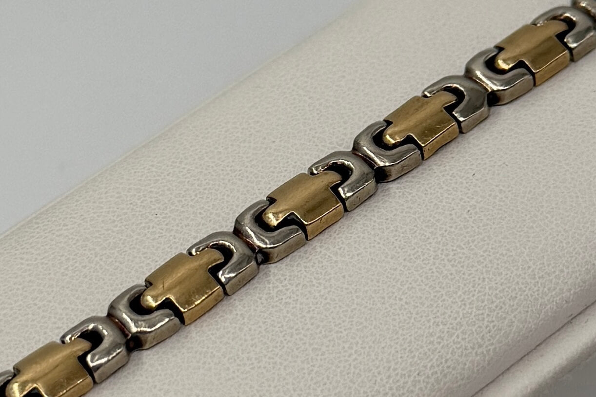 BRACCIALE 18 KT BICOLOR