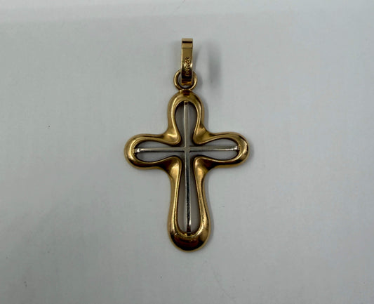 CIONDOLO ORO 18KT BICOLOR