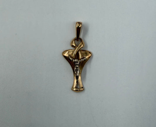 CIONDOLO ORO 18KT BICOLOR