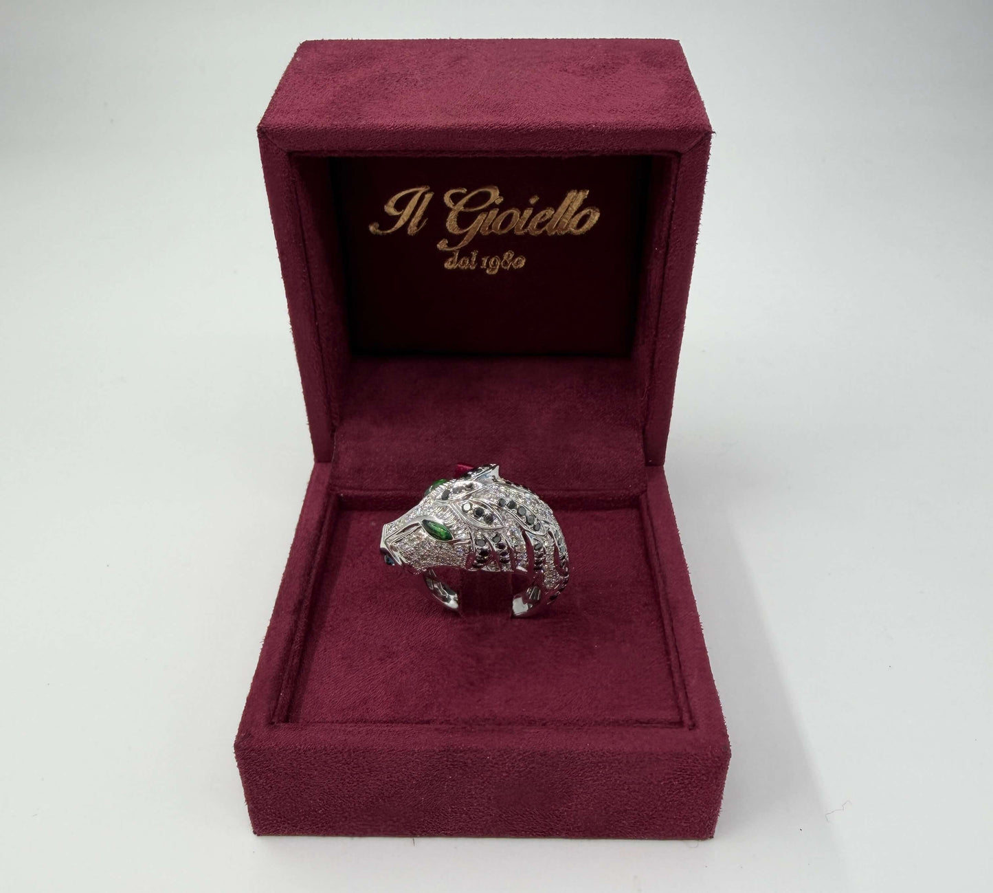 ANELLO IN ORO 18KT BIANCO CON DIAMANTI