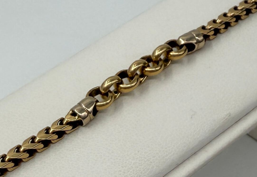 BRACCIALE 18 KT BICOLOR