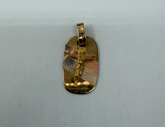 CIONDOLO ORO 18KT TRICOLOR