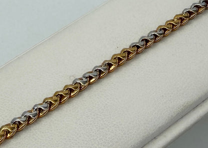 BRACCIALE 18 KT BICOLOR