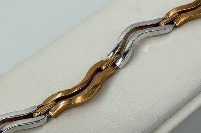 BRACCIALE 18 KT BICOLOR