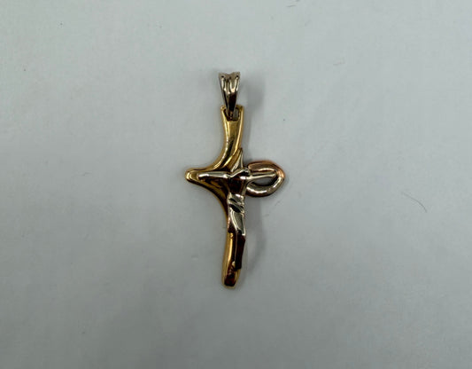 CIONDOLO ORO 18KT TRICOLOR