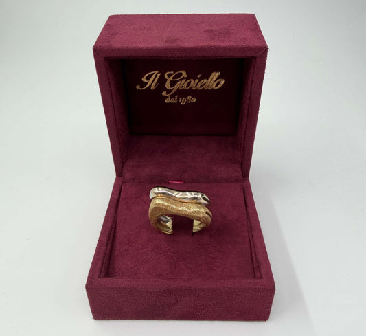 ANELLO IN ORO 18KT BICOLOR