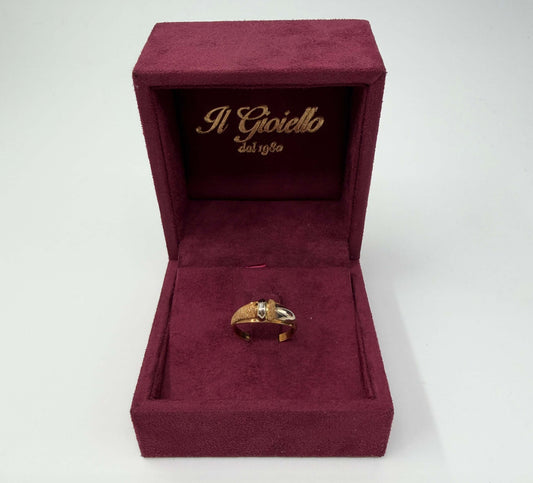 ANELLO IN ORO 18KT BICOLOR