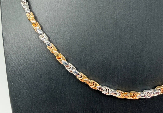 COLLANA ORO 18KT BICOLOR