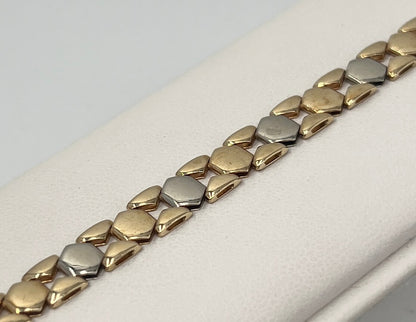 BRACCIALE 18 KT BICOLOR