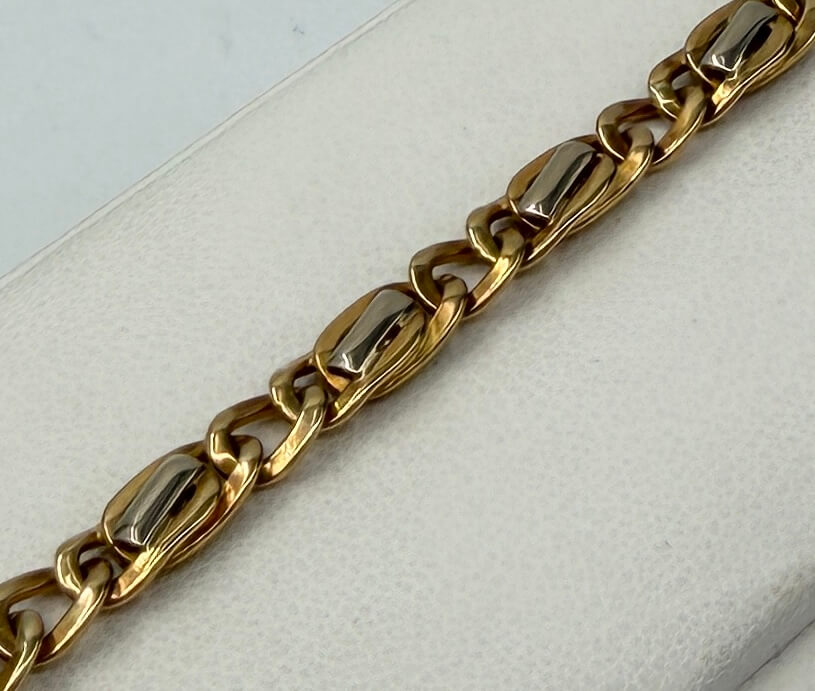 BRACCIALE 18 KT BICOLOR