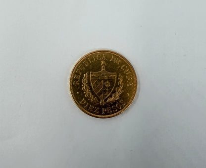 10 Pesos Cubani - Oro 21kt (900‰)