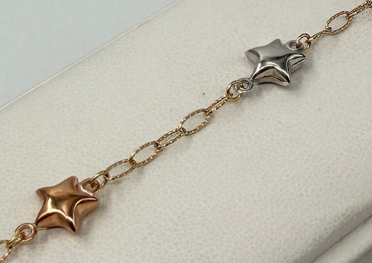 BRACCIALE 18 KT TRICOLOR