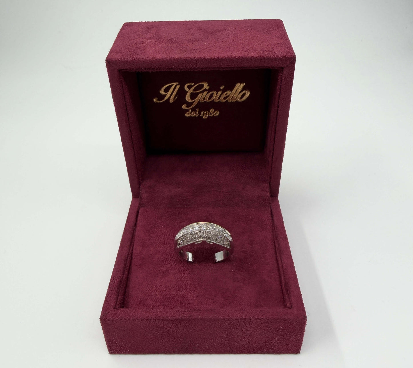 ANELLO IN ORO 18KT BICOLOR CON DIAMANTI