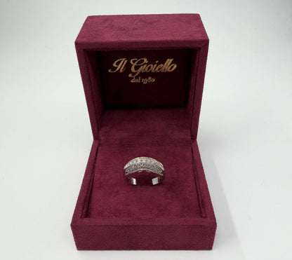 ANELLO IN ORO 18KT BICOLOR CON DIAMANTI