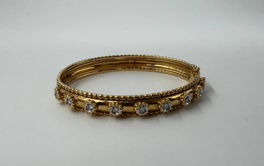 BRACCIALE 18 KT GIALLO CON DIAMANTI