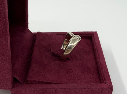 ANELLO IN ORO 18KT BIANCO CON DIAMANTE