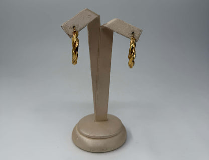 COPPIA DI ORECCHINI ORO 18KT GIALLO