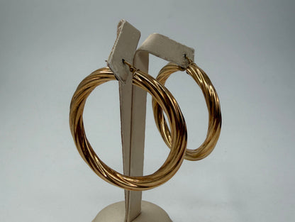 COPPIA DI ORECCHINI ORO 18KT GIALLO