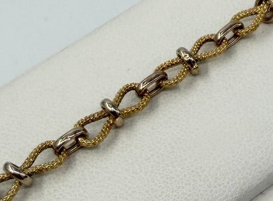 BRACCIALE 18 KT BICOLOR