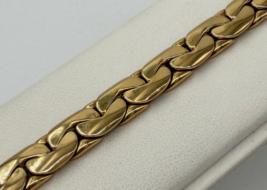 BRACCIALE 18 KT BICOLOR