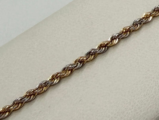 BRACCIALE 18 KT BICOLOR