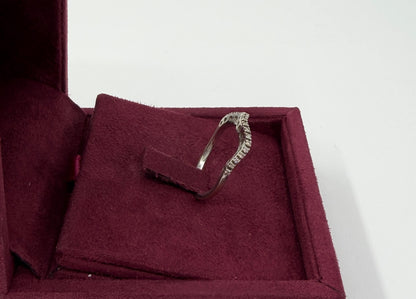 ANELLO IN ORO 18KT BIANCO CON DIAMANTI