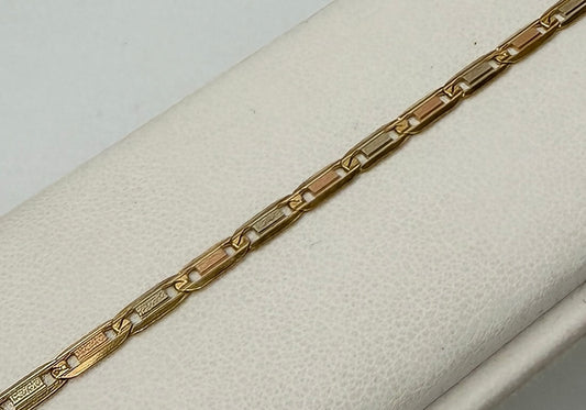 BRACCIALE 18 KT TRICOLOR