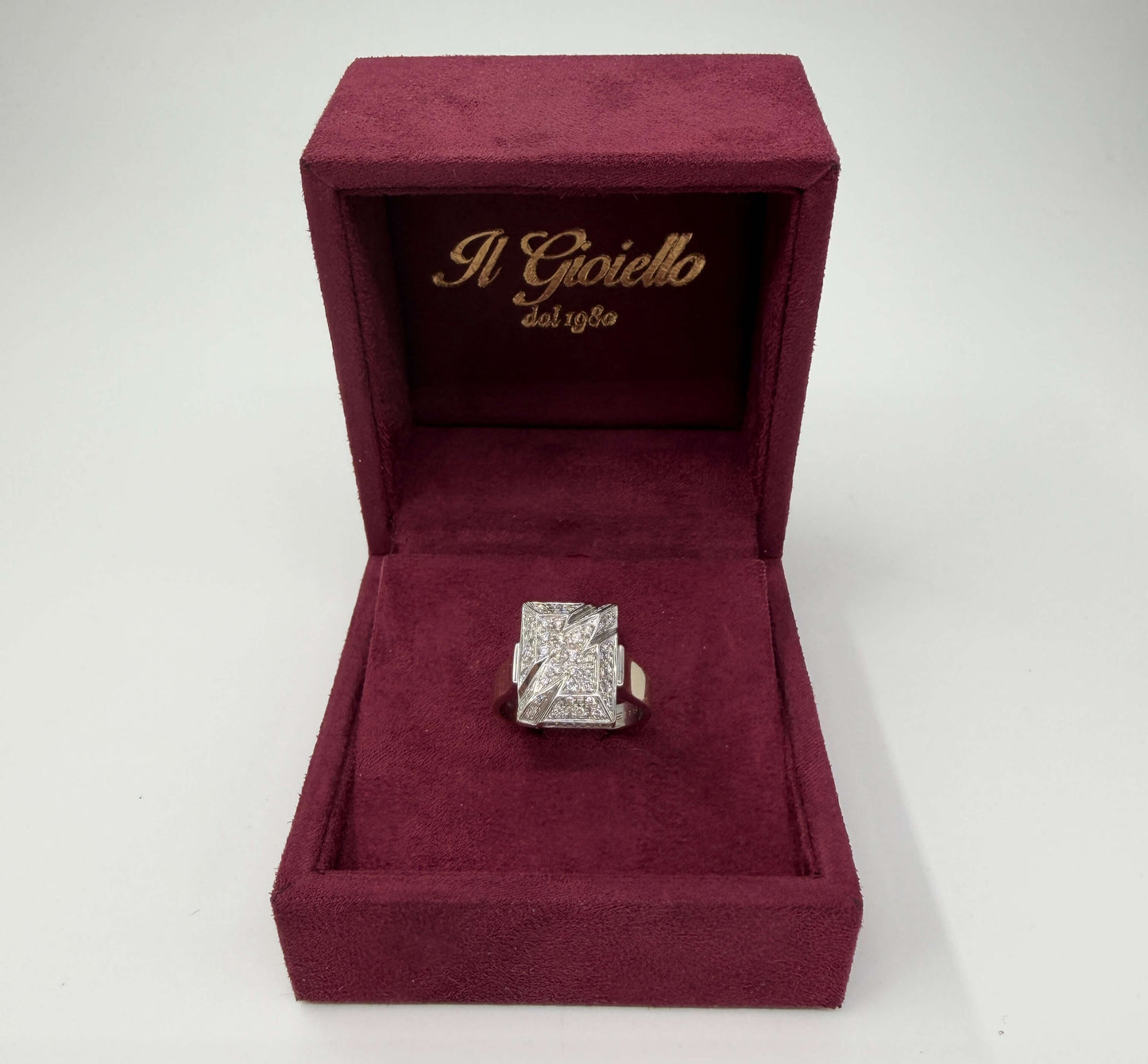 ANELLO IN ORO 18KT BICOLOR CON DIAMANTI