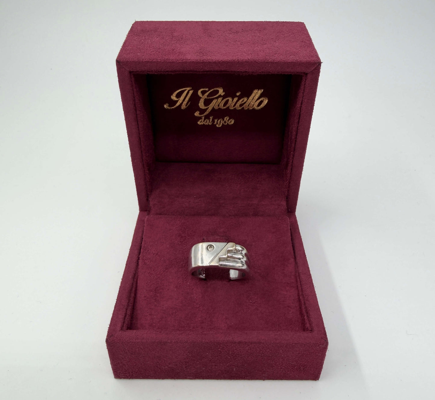 ANELLO IN ORO 18KT BIANCO