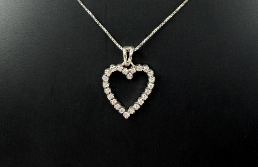 COLLANA ORO 18KT BIANCA CON DIAMANTI