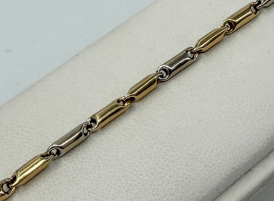 BRACCIALE 18 KT BICOLOR