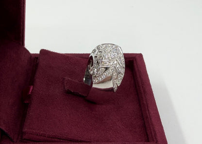 ANELLO IN ORO 18KT BIANCO CON DIAMANTI