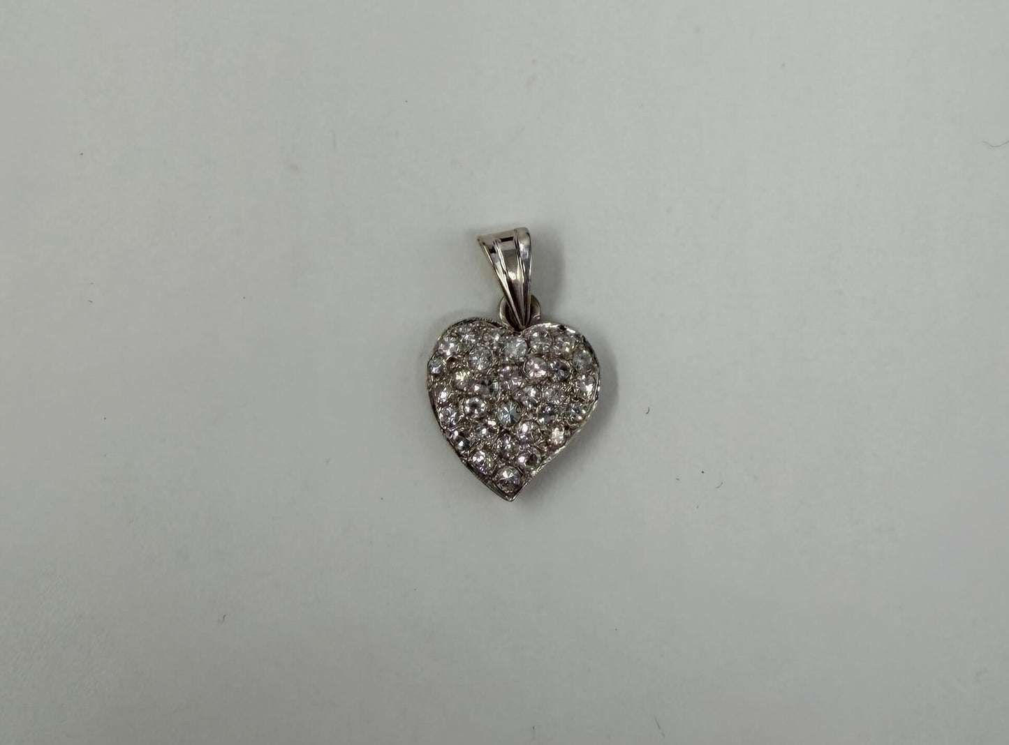 CIONDOLO ORO 18KT BIANCO CON DIAMANTI