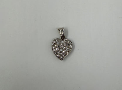 CIONDOLO ORO 18KT BIANCO CON DIAMANTI