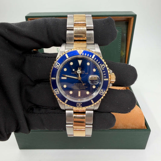 ROLEX SUBMARINER DATA ACCIAIO ORO ANNO 1999