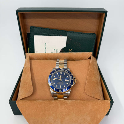 ROLEX SUBMARINER DATA ACCIAIO ORO ANNO 1999
