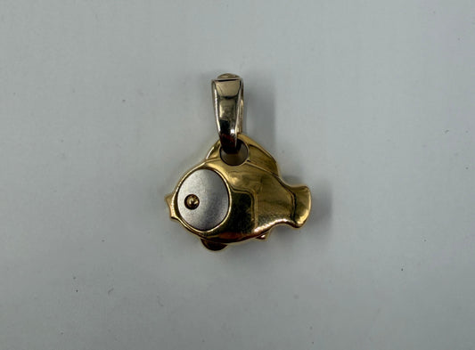 CIONDOLO ORO 18KT BICOLOR