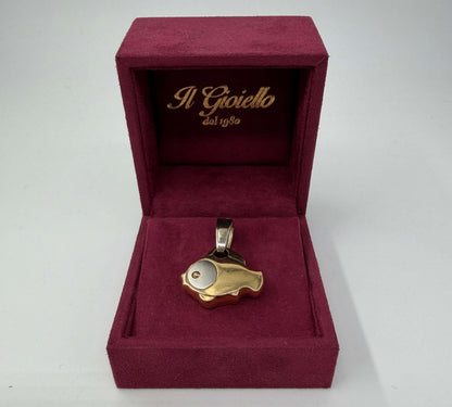 CIONDOLO ORO 18KT BICOLOR