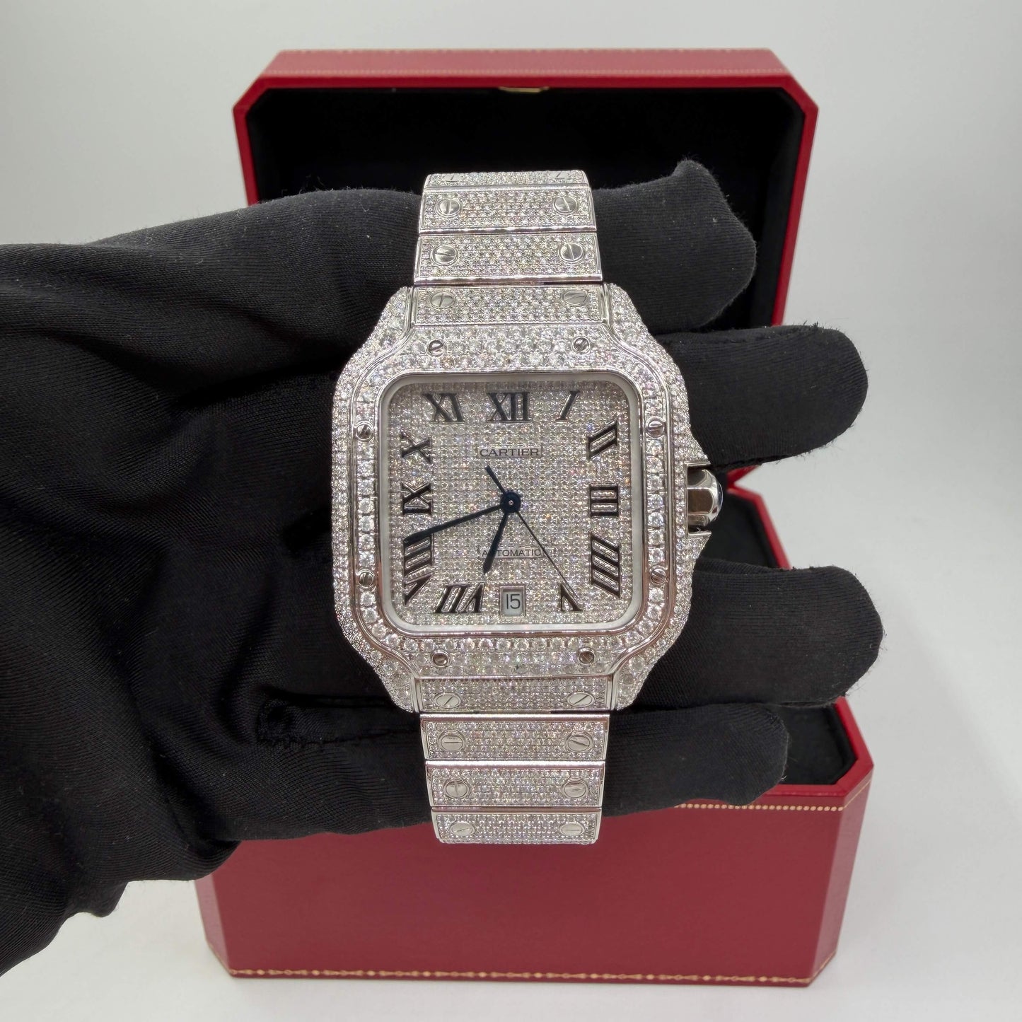 CARTIER SANTOS DIAMANTI BIANCHI VS\G