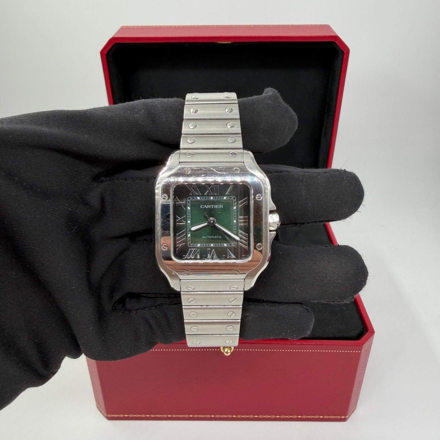 CARTIER SANTOS QUADRANTE VERDE - MISURA MEDIA
