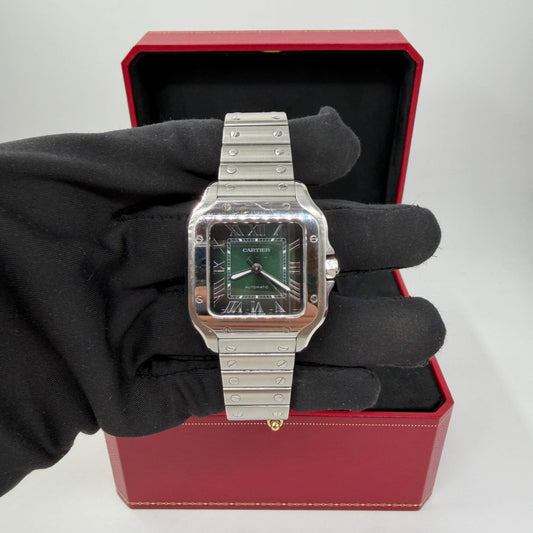 CARTIER SANTOS QUADRANTE VERDE - MISURA MEDIA