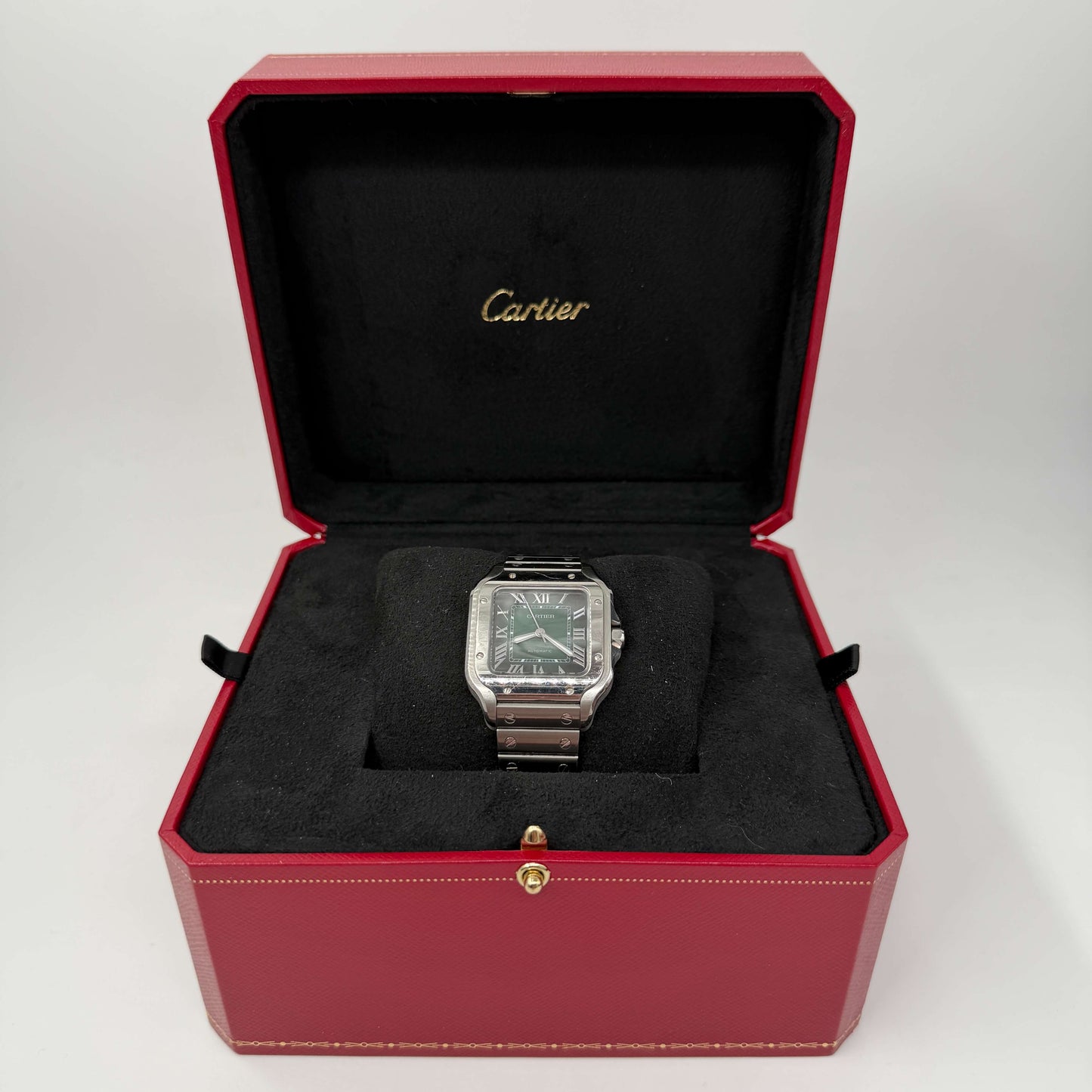 CARTIER SANTOS QUADRANTE VERDE - MISURA MEDIA
